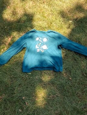Teal Space Graphic Sweatshirt